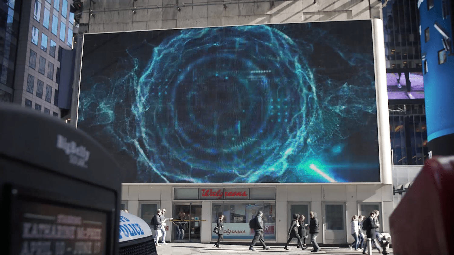 Times Square and WTC Display Ads