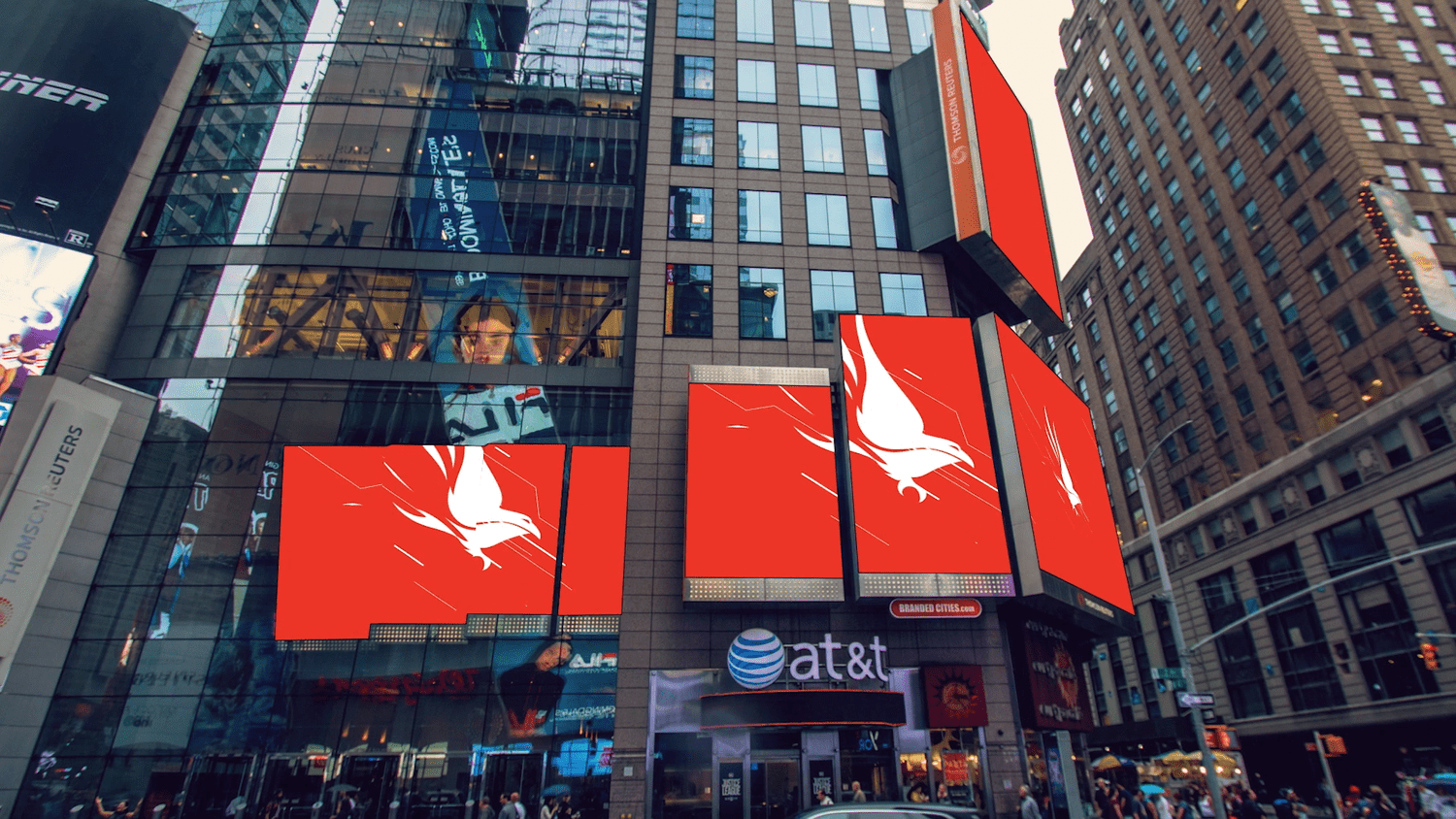 Times Square and WTC Display Ads